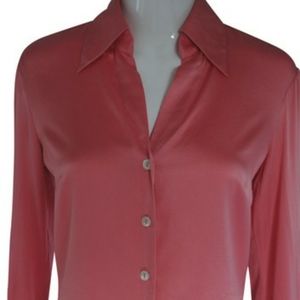 Trina Turk Los Angeles Pink Silk Shirt